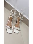  SALTO MILENA BLOCO C/ENFEITE AMARRAÇÃO - OFF WHITE 