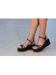 Sandália Anabela Paris - PRETO