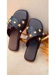 Sandália Flat kaká - Preto
