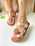 PAPETE BEAT COM FLOR ROSE GOLD
