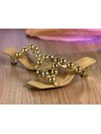 Sandália Mestico Angelin- Salto 5cm cromado-C/aplicação dourado Copia Copia