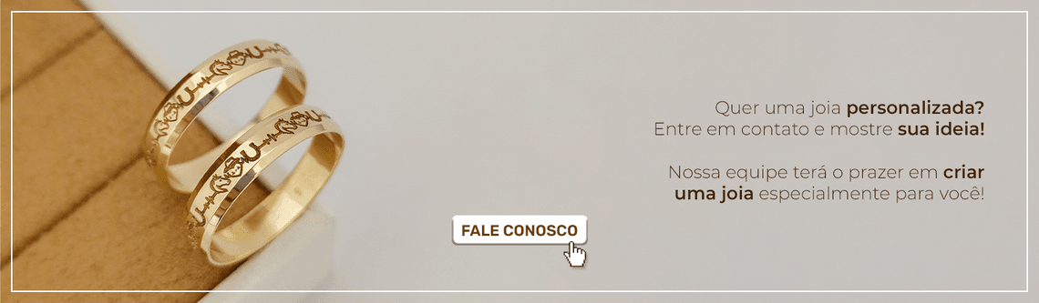 alianças joias personalizadas