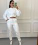 Conjunto Moletinho Jogger Nova York Off White