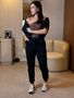 Conjunto Moletinho Jogger Nova York Preto