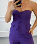 Corselet Alfaiataria Paris Roxo