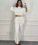 Conjunto Moletinho Pantalona Austrália Off White