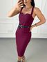 Vestido Midi Carolina Merlot