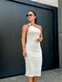 Vestido Midi Off White Clara