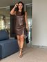 Vestido Courino Teodora Marrom 