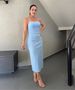 Vestido Midi Céline Azul Claro