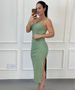 Vestido Midi Céline Verde Menta