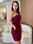 Vestido Tomara que Caia Alfaiataria Dri Merlot