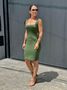 Vestido Curto Verde Militar Eleonora