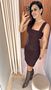Vestido Curto Eleonora Coffee