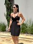 Vestido Curto Fiorella Preto
