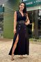 Vestido Longo Preto Iara 