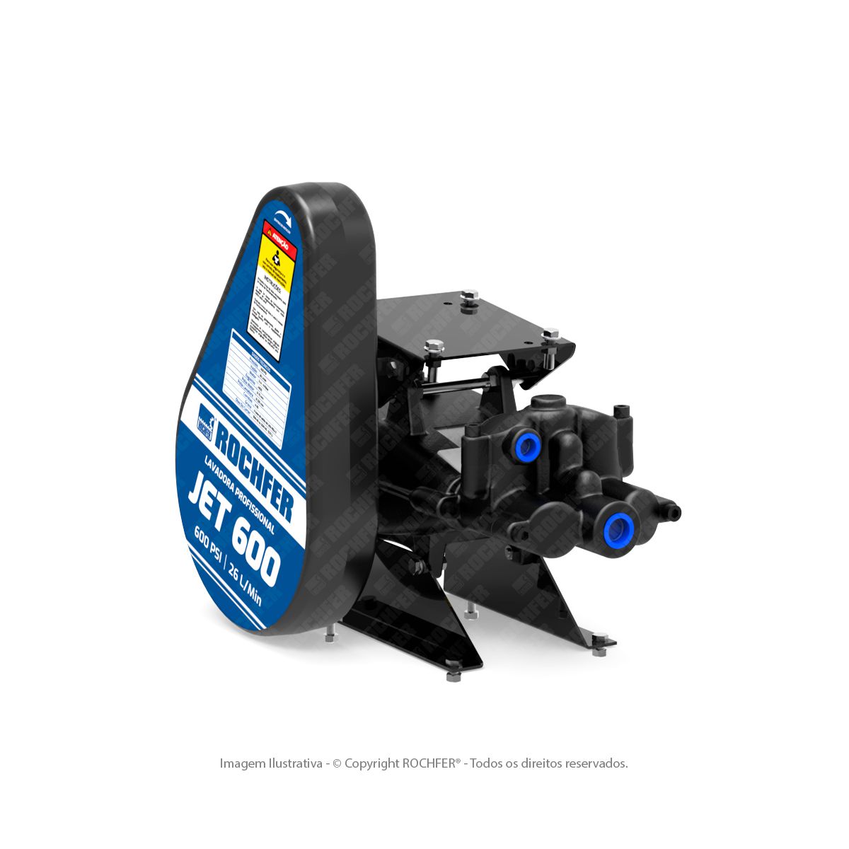 Lavadora Pressão Jet 600 Rochfer - Fixa Sem Motor - Básica