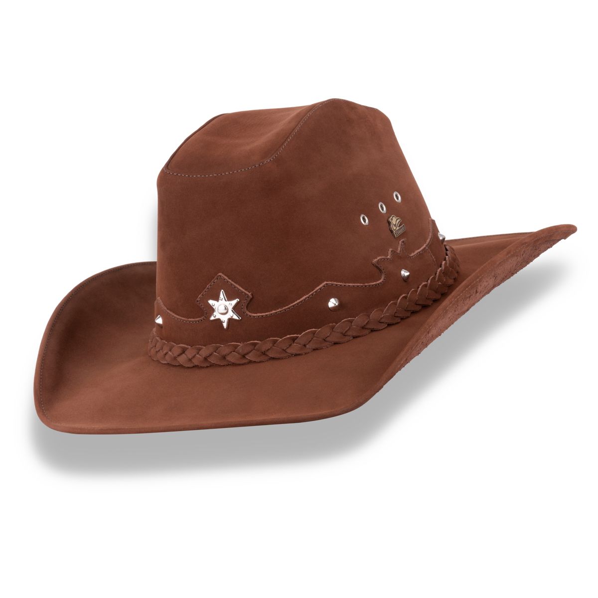 Chapéus Traiado Americano com estrela Marrom - SHOP TRAIADO