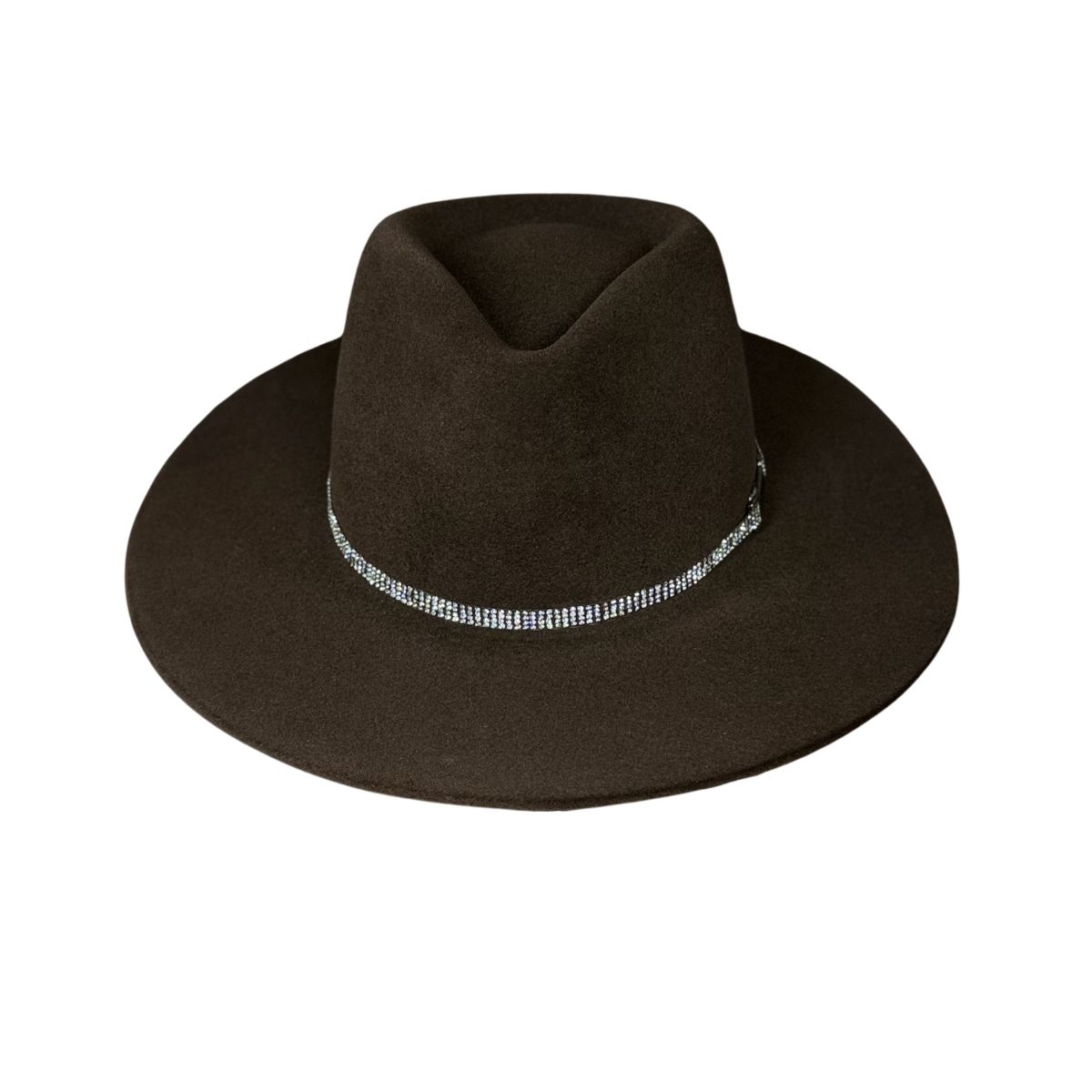Chapéu Fedora Shine Café Aba Média Reta 7,5 cm Ban... - CLUB 21 COUNTRY