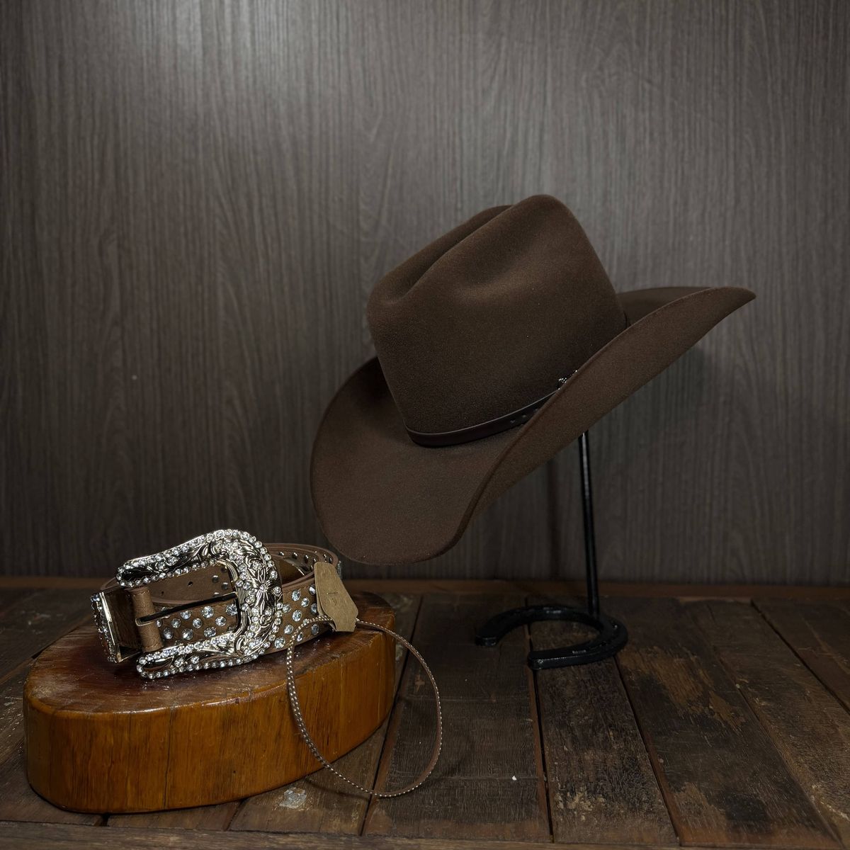 Kit Country Rodeio Chapéu Montana Couro + Cinto + ... - CLUB 21 COUNTRY