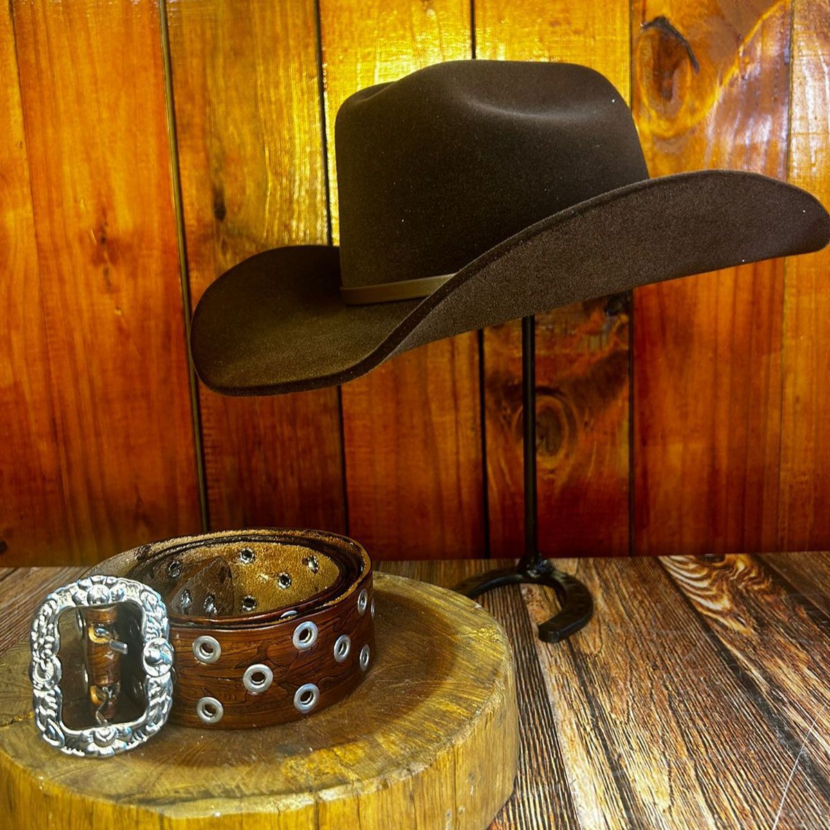 Kit Country Masculino Chapéu Montana Couro + Cinto... - CLUB 21 COUNTRY