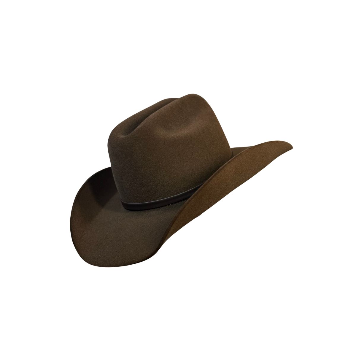 Chapéu Country Montana Café Aba 10 Aveludado Uniss... - CLUB 21 COUNTRY