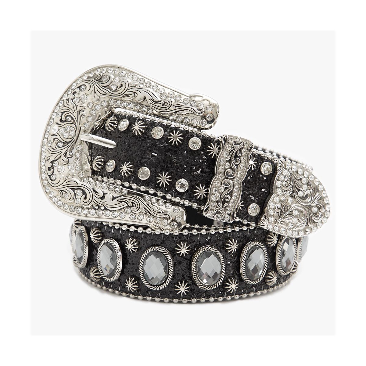 Cinto Country Preto com Pedrarias - CINTO19 - CLUB 21 COUNTRY