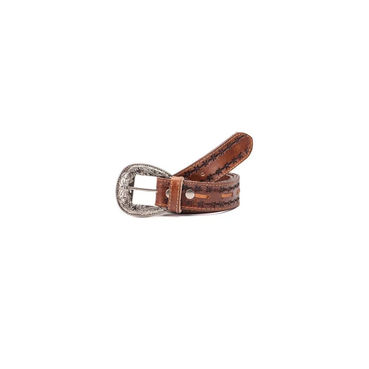 Cinto em Couro Country Premium Unissex Café - CINT... - CLUB 21 COUNTRY