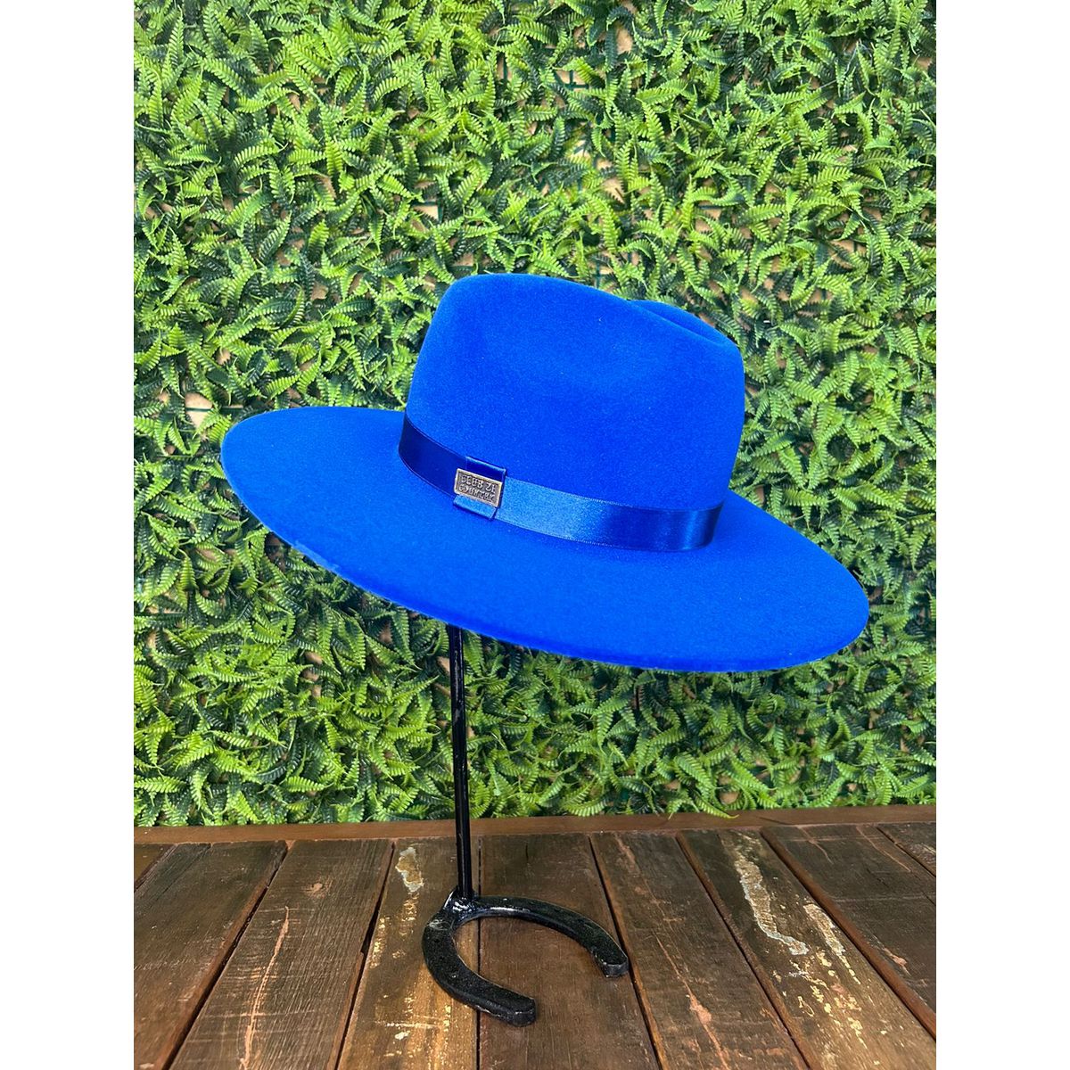 Chapéu Fedora Unissex Azul Escuro com Bandinha de ... - CLUB 21 COUNTRY