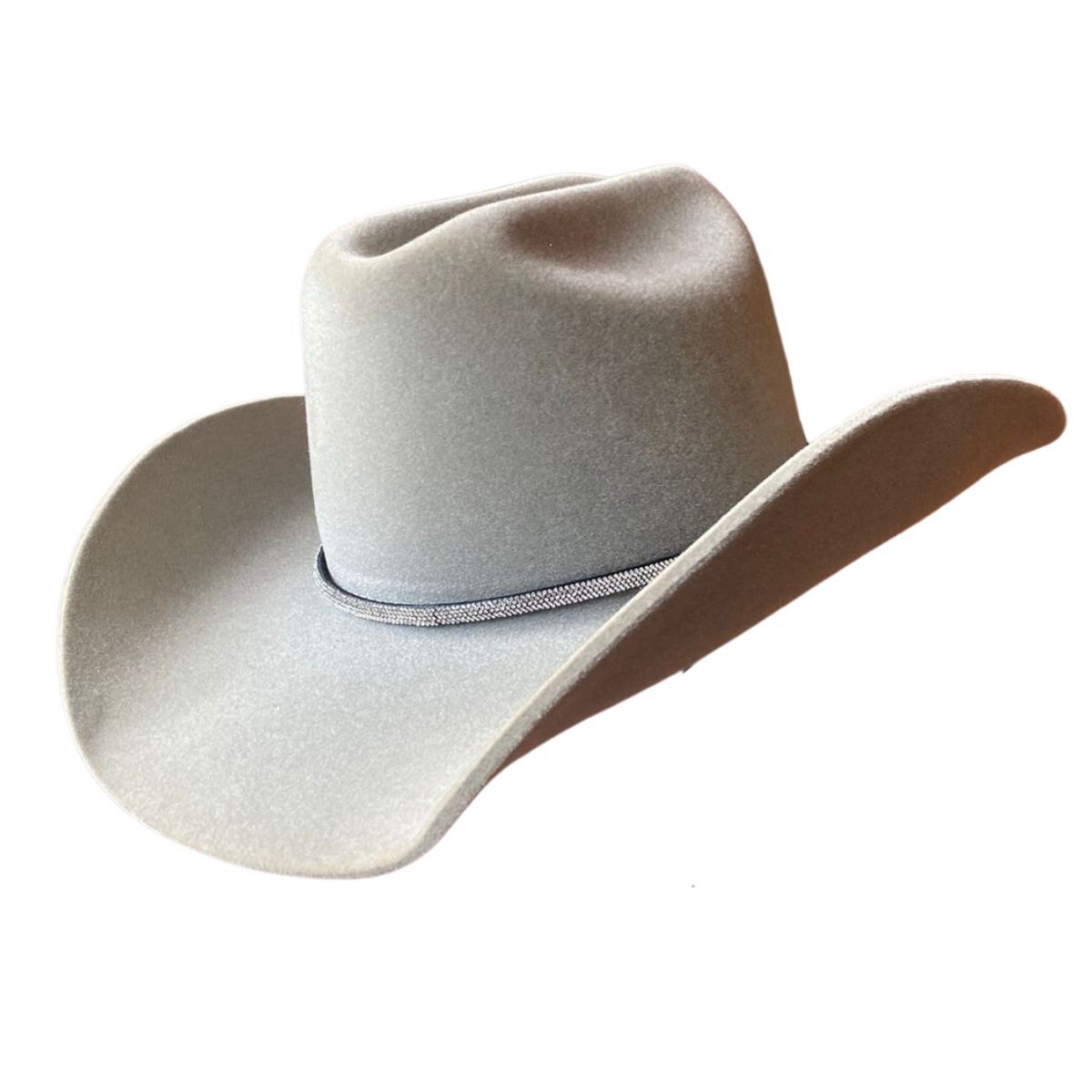 Chapéu Country Diamond Aba 10 Gelo com Bandinha de... - CLUB 21 COUNTRY