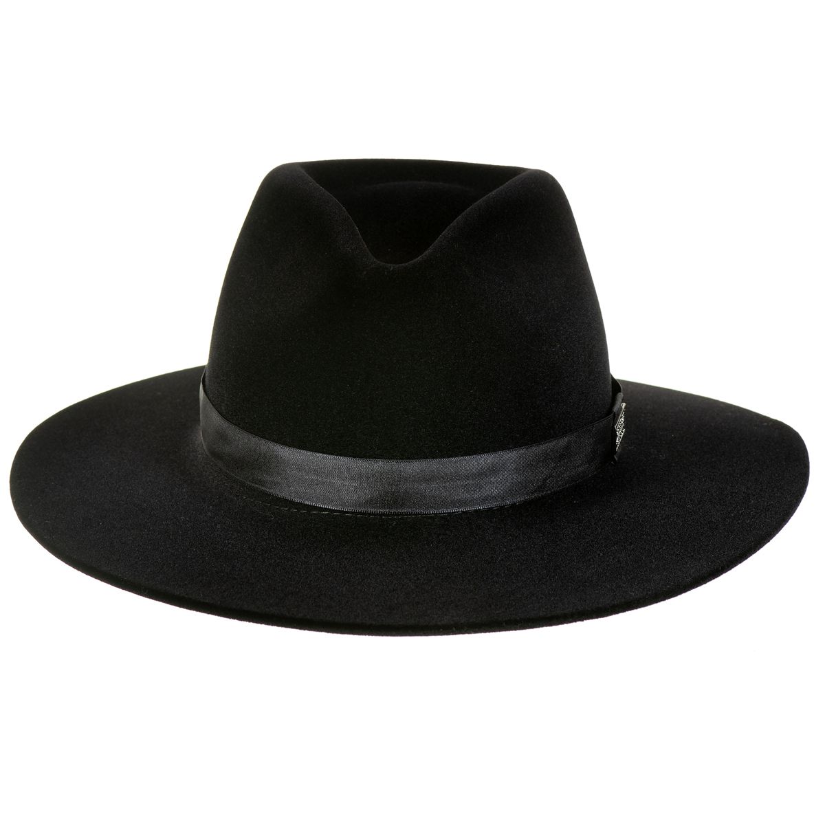 Chapéu Fedora Unissex Preto com Bandinha de Cetim ... - CLUB 21 COUNTRY