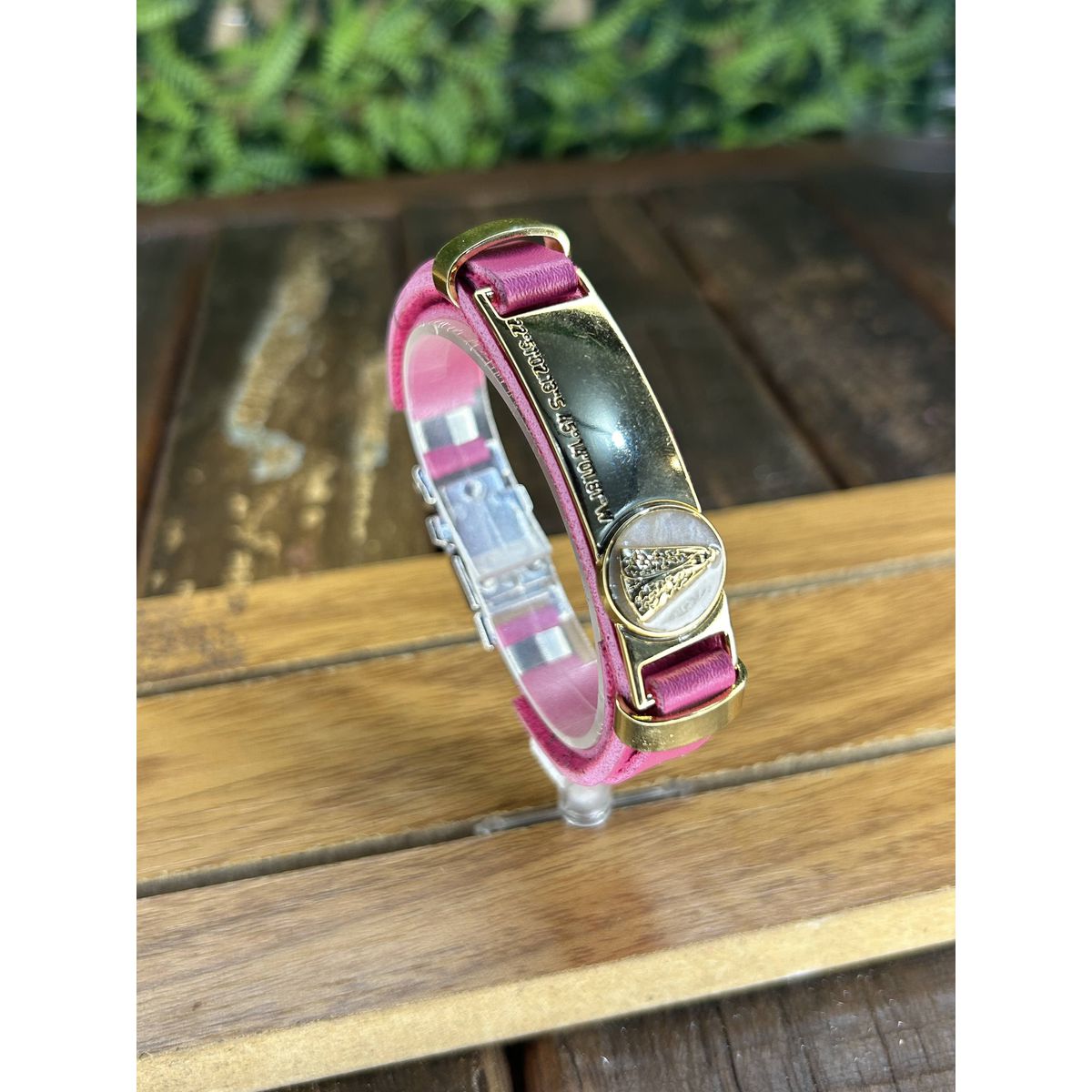 Pulseira de Couro Sintético Country Unissex Rosa N... - CLUB 21 COUNTRY