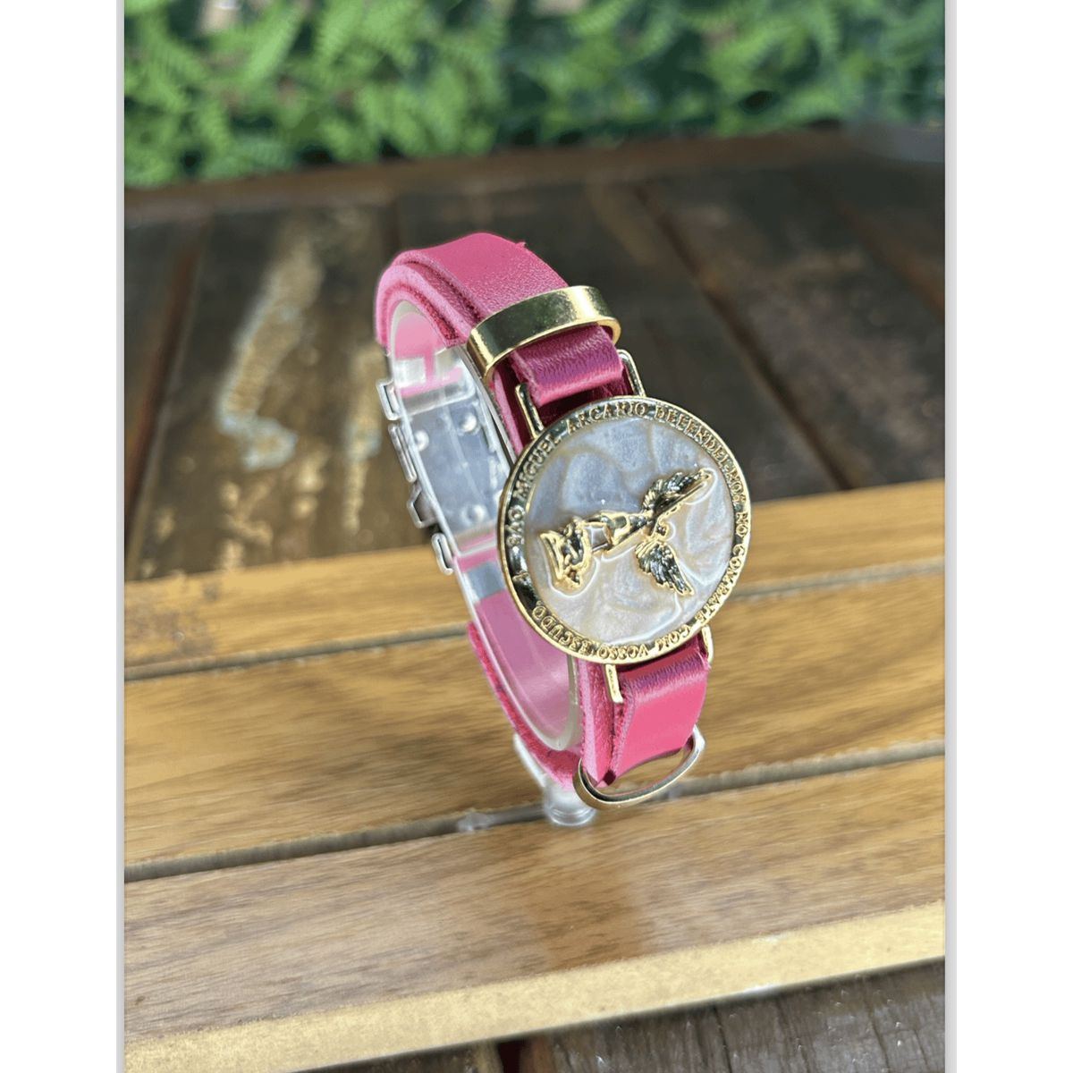 Pulseira de Couro Sintético Country Unissex Rosa A... - CLUB 21 COUNTRY