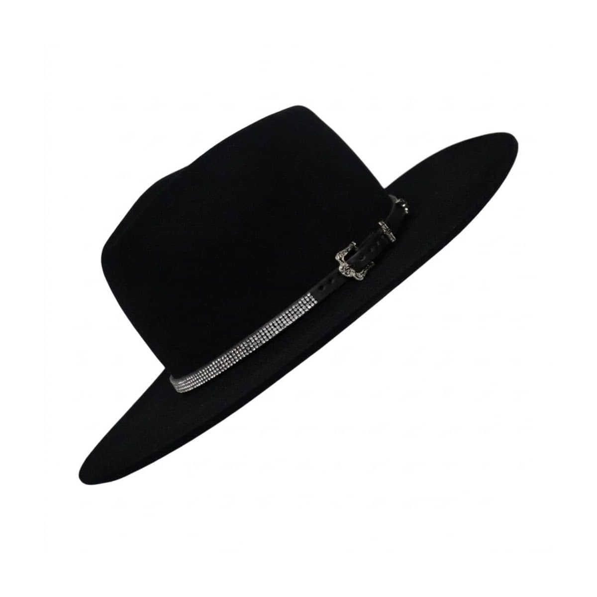 Chapéu Fedora Shine Preto Aba Média Reta 7,5 cm - ... - CLUB 21 COUNTRY