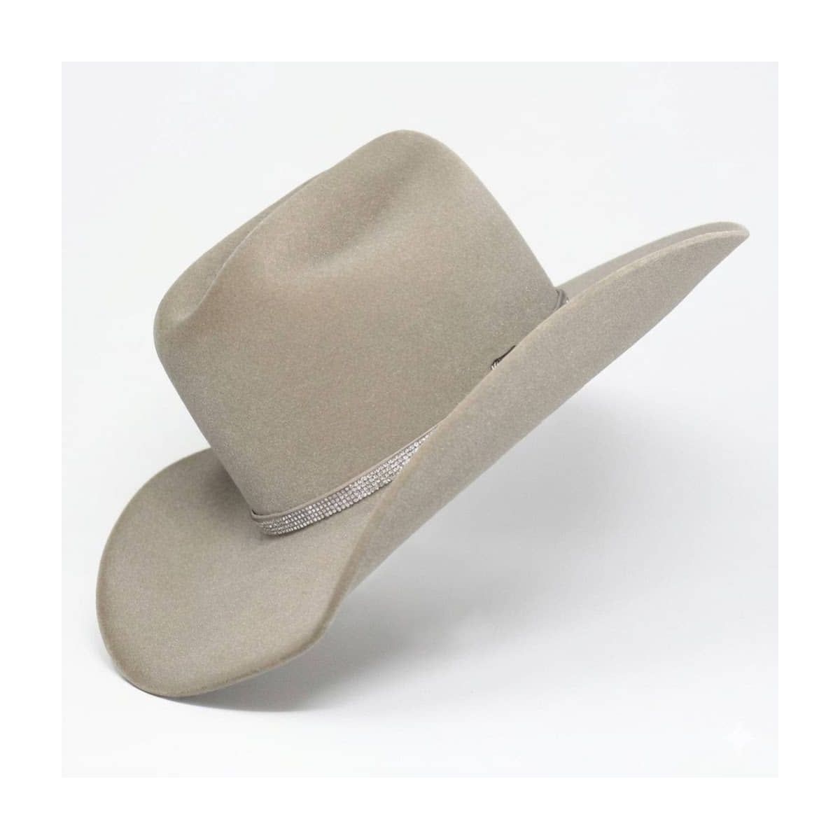 Chapéu Country Diamond Aba 10 Gelo com Bandinha de... - CLUB 21 COUNTRY