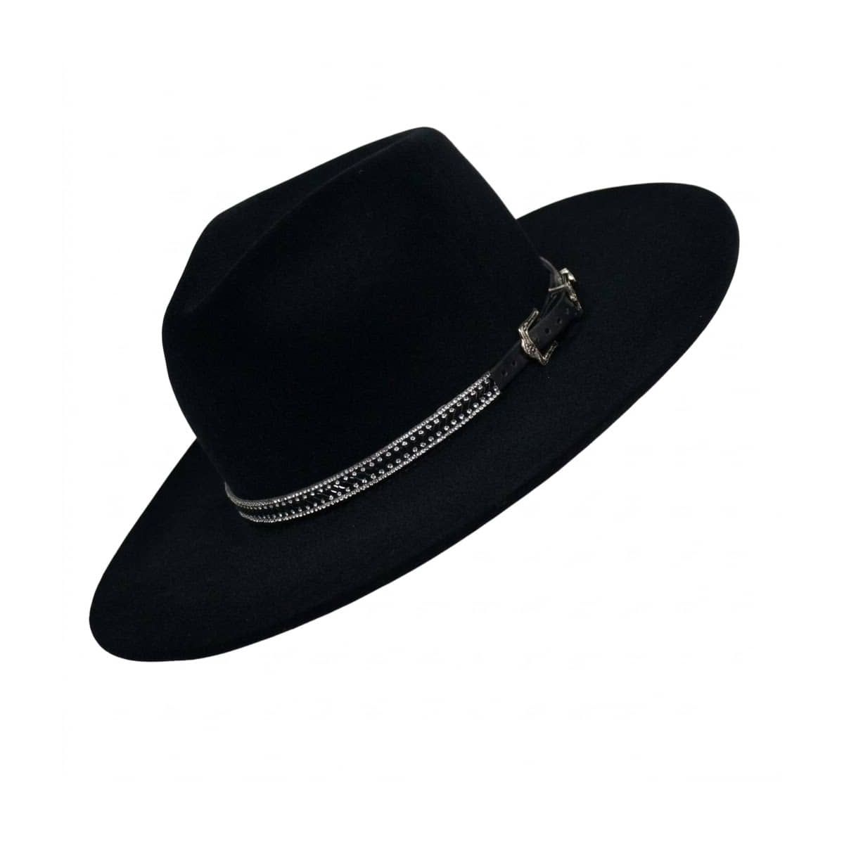 Chapéu Fedora Shine Preto Aba Média Reta 7,5 cm - ... - CLUB 21 COUNTRY