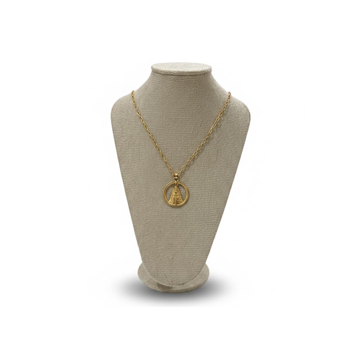 Colar Dourado Feminino Nossa Senhora - CODIGO48 - CLUB 21 COUNTRY