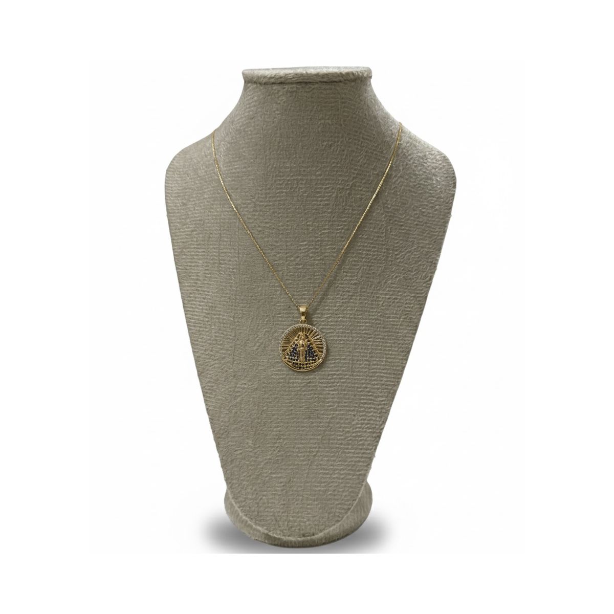 Colar Dourado Feminino Nossa Senhora - CODIGO72 - CLUB 21 COUNTRY