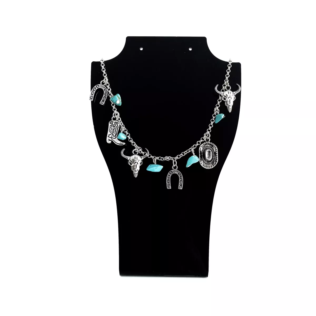Colar Feminino Country Aço Detalhes Esmaltados - C... - CLUB 21 COUNTRY