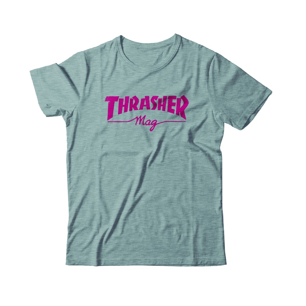 Camiseta Thrasher Feminina Mag Logo Grey