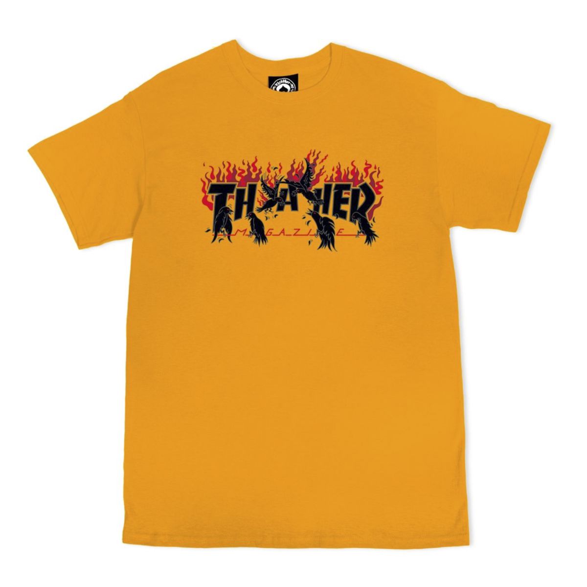 Camiseta Thrasher Crow Amarelo