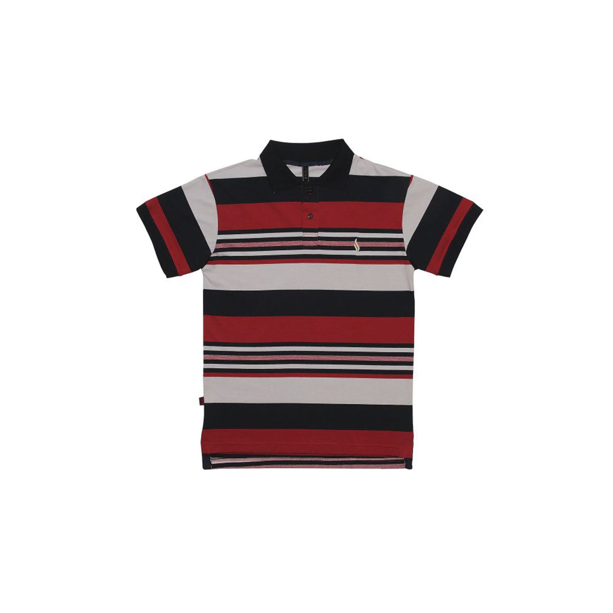 CAMISA SIMPLE POLO LISTRAS BRICK RED