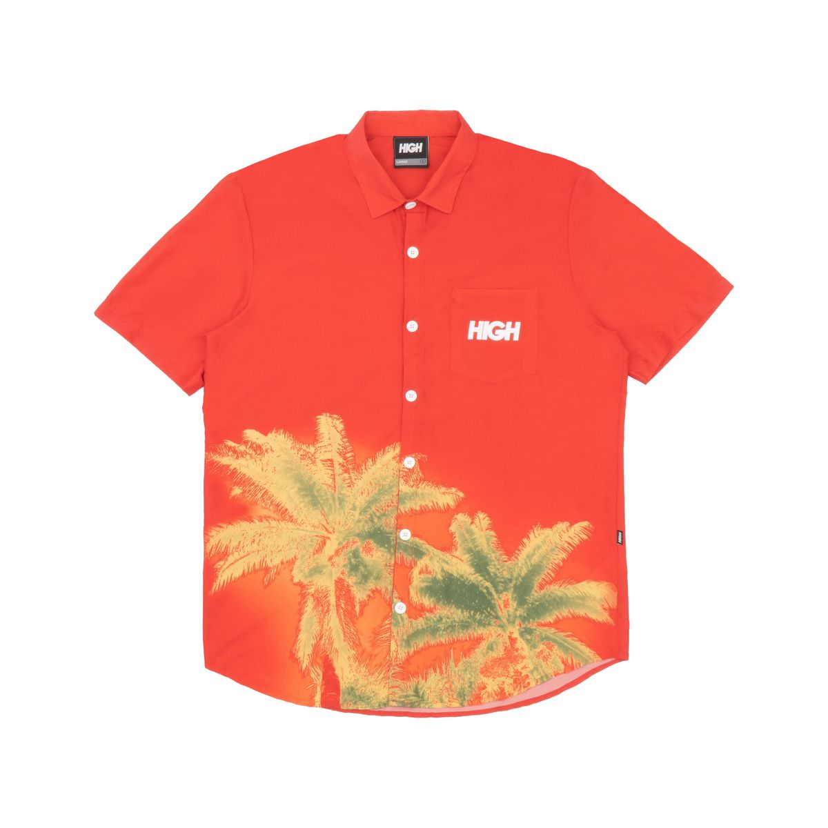 Button Shirt High Paradise Red