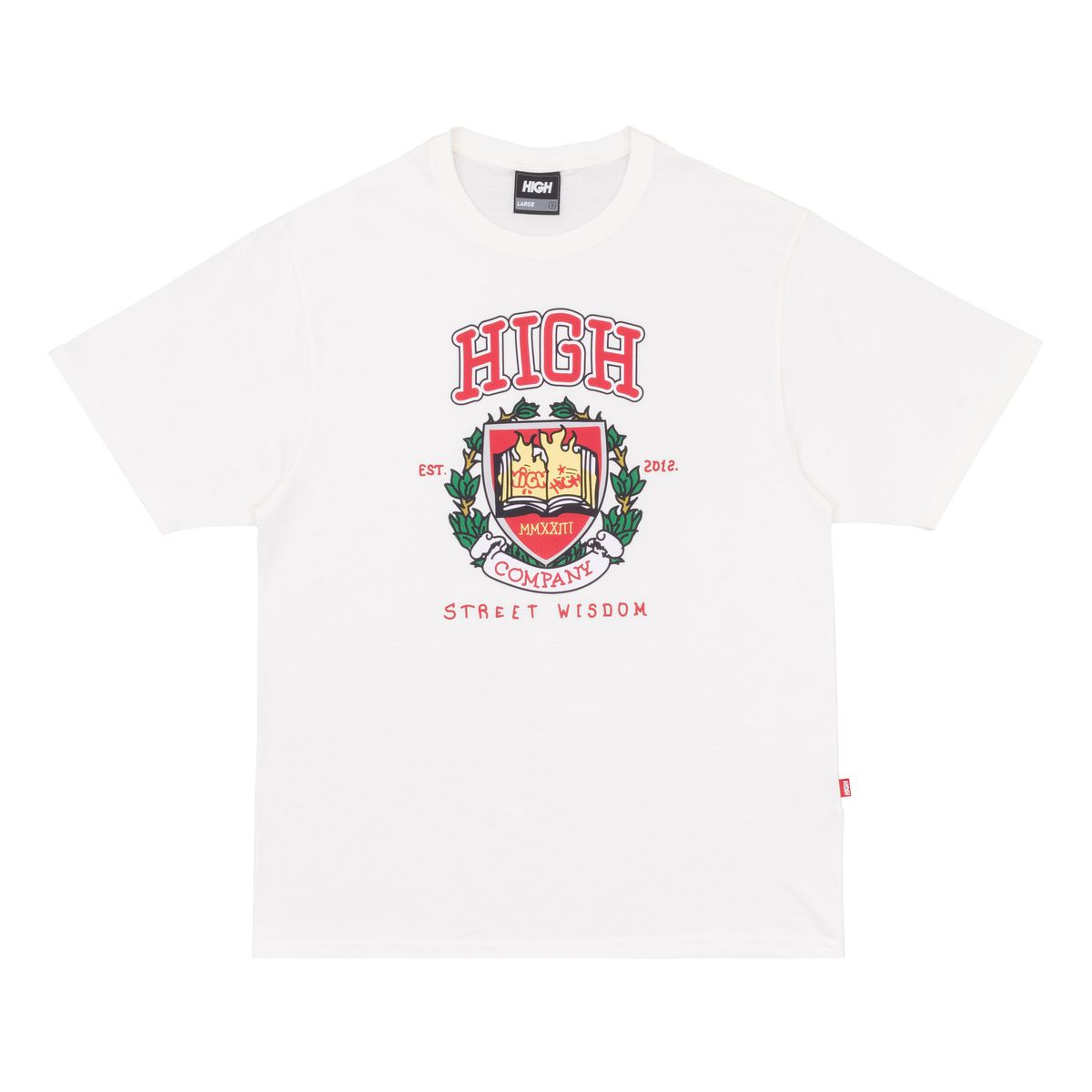 Camiseta High Tee University White