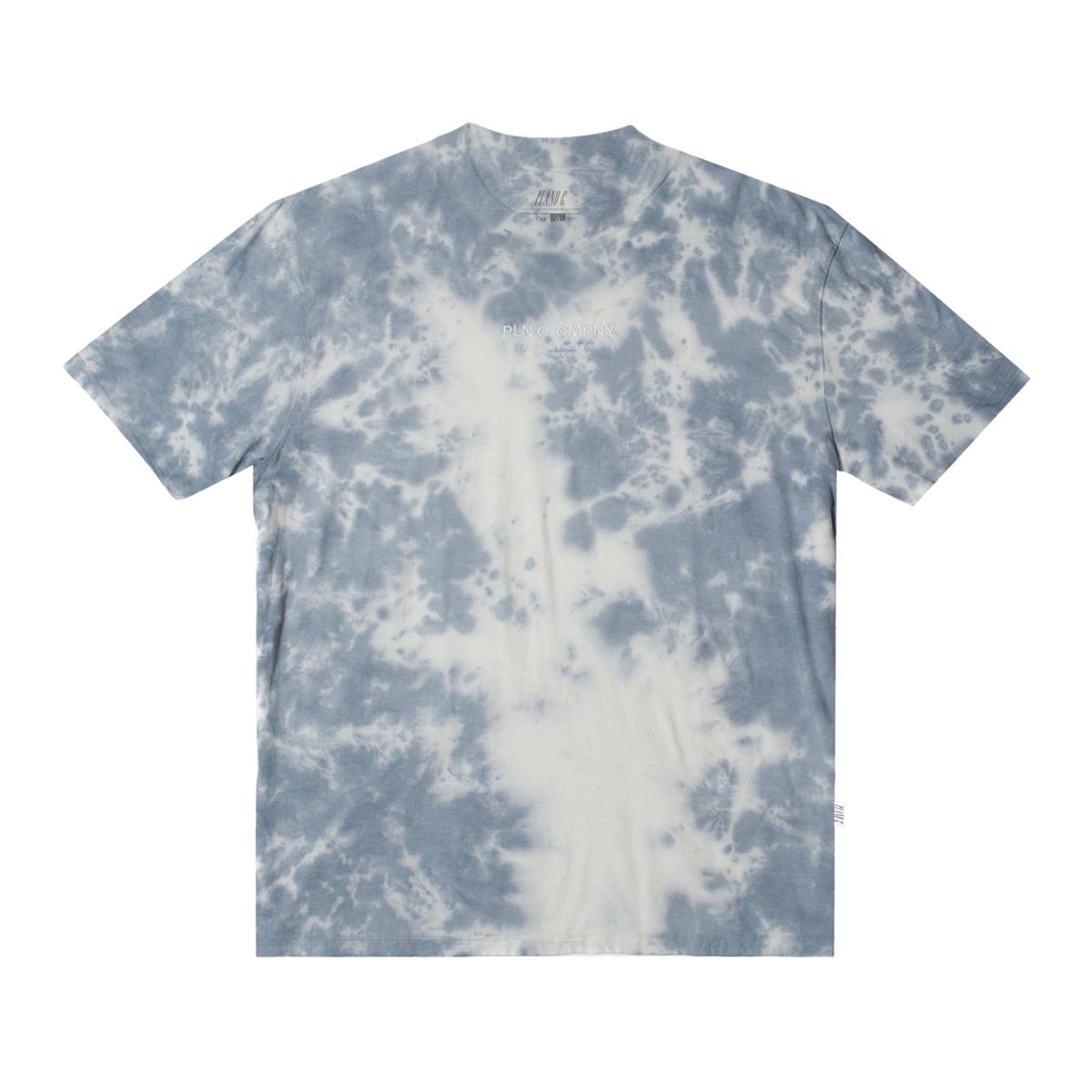 Camiseta Plano C Tye Dye Logo Bordado Cinza Gelo