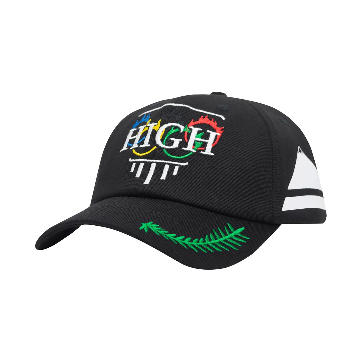 Bone 6 Panel High Olympic Black