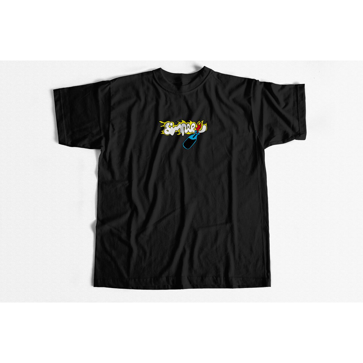 Camiseta Simple Molotov Preta