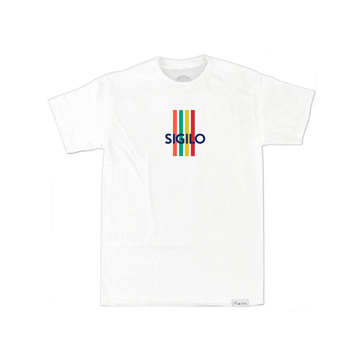 Camiseta Sigilo Colors Stripes Branco