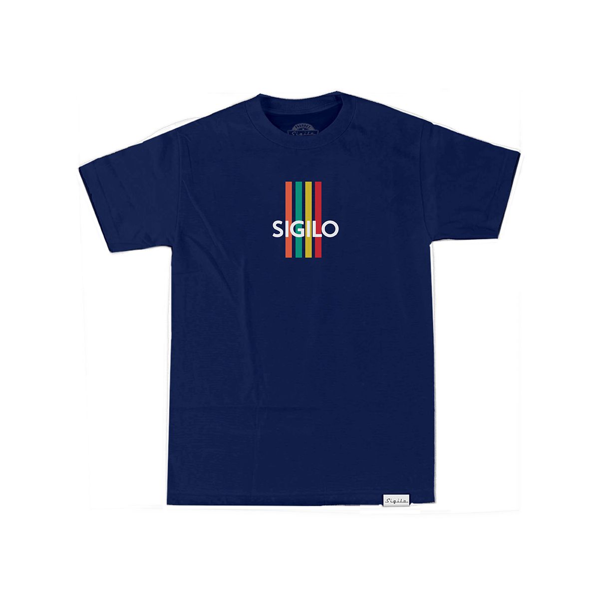 Camiseta Sigilo Colors Stripes Marinho