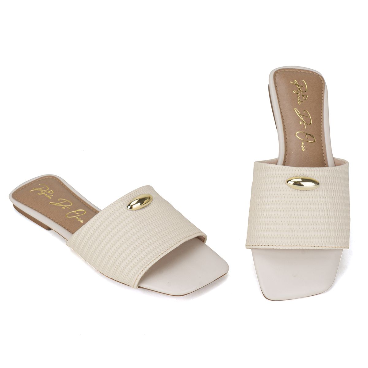 Sandália Rasteira Off-White